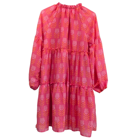 J. Marie Long Sleeve Tiered Dress Medium - Picture 2 of 4